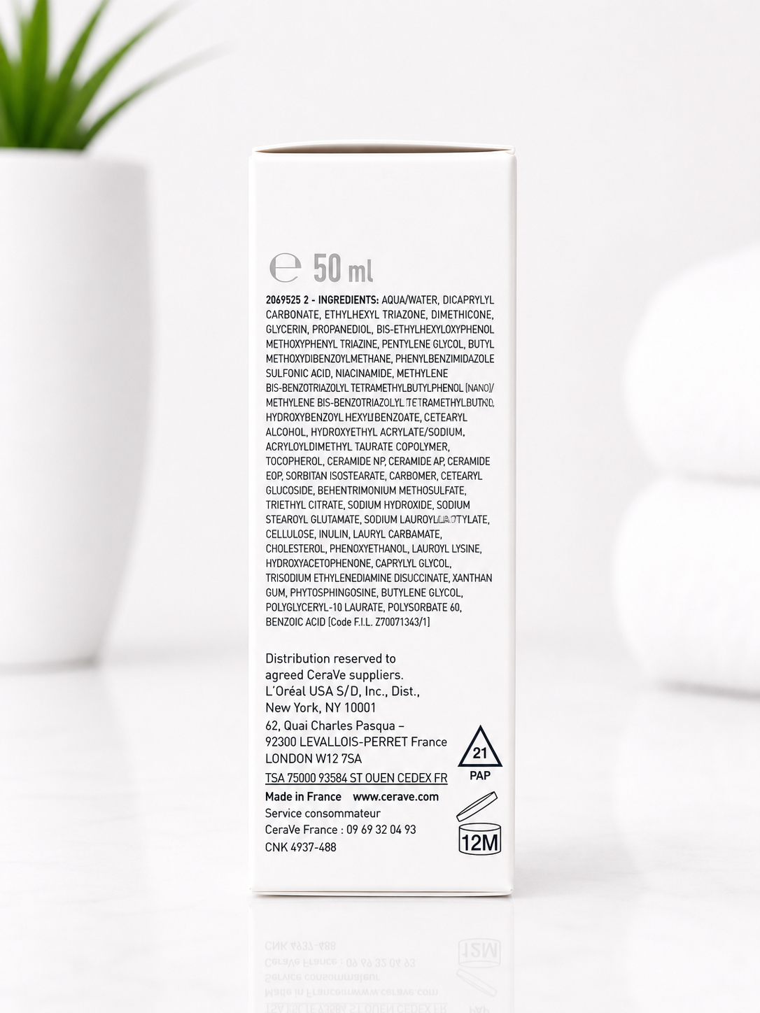CeraVe Invisible Hydrating Fluid Sunscreen SPF50+ 50ml (For Normal to Dry Skin)